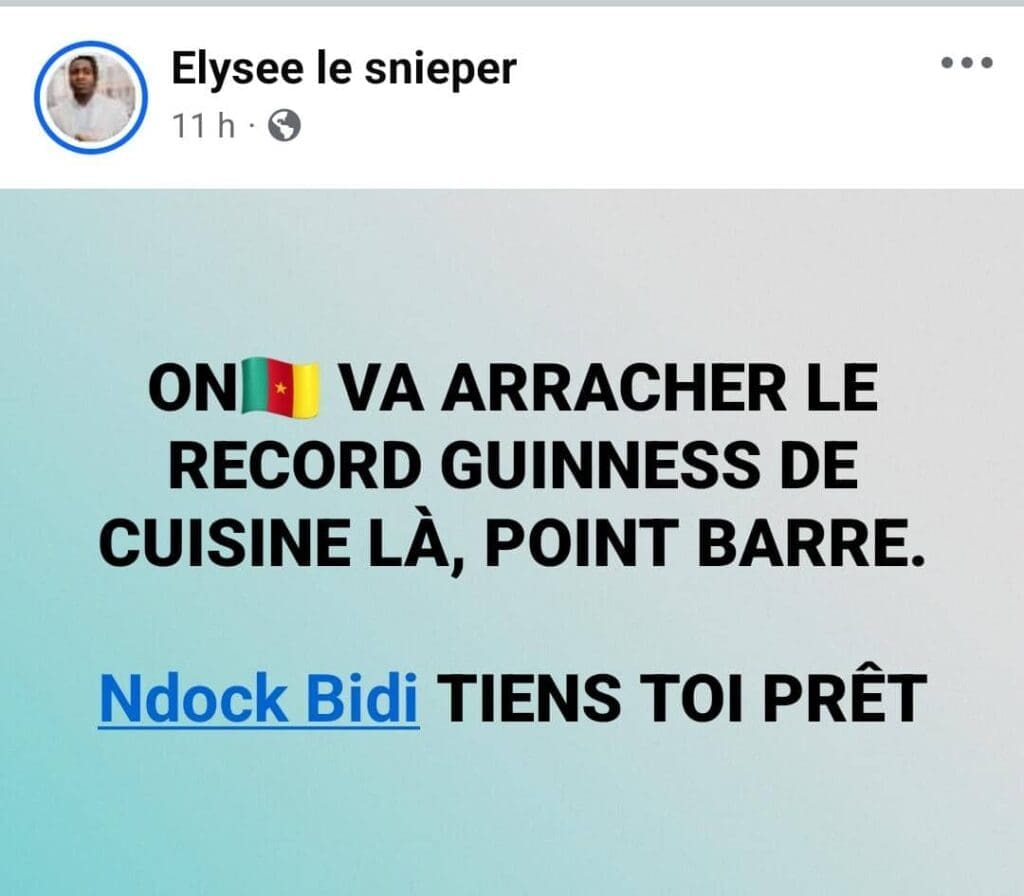 Pour lui, Ndock Bidi est l'homme de la situation: