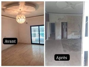 Maison avant et après