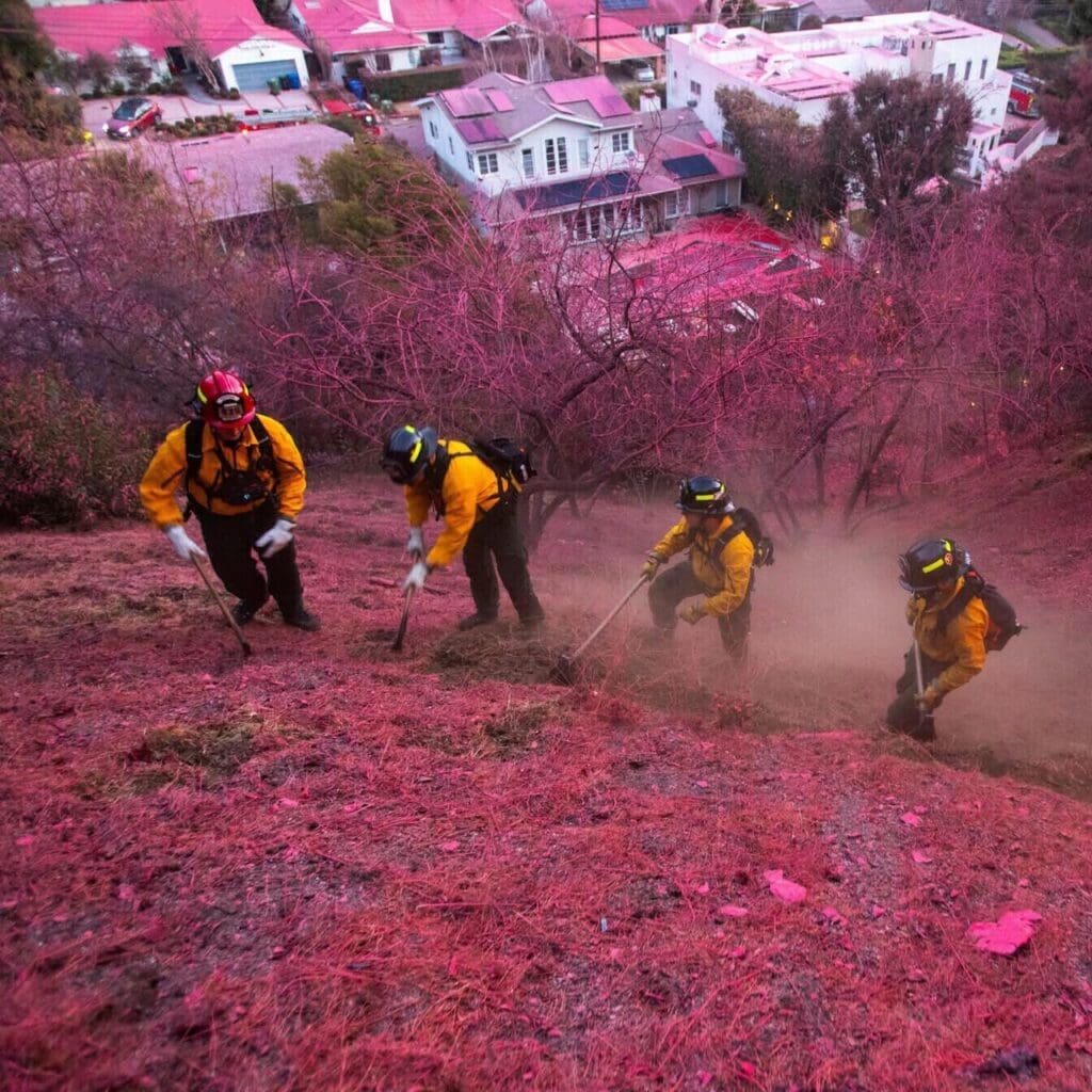 Toujours pas de répit pour la ville de Los Angeles aux États-Unis. Près de deux semaines après le déclenchement du grave incendie qui ravage la ville siège de Hollywood et ses environs, des vents chauds et violents ont continué de souffler dans la nuit du 14 au 15 janvier 2025.