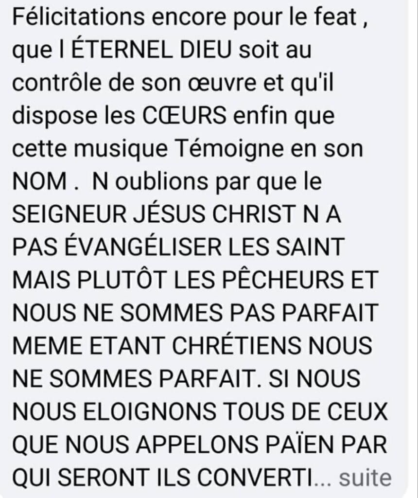 C’est sur le plateau de l'émission "Showbuzz" diffusée sur la chaîne ivoirienne NCI tv ce mercredi 21 janvier 2025, que l'artiste gospel ivoirien Ks Bloom a répondu aux nombreuses critiques suscitées par sa collaboration avec Kocee, un artiste camerounais perçu par certains comme "plongé dans le péché".
