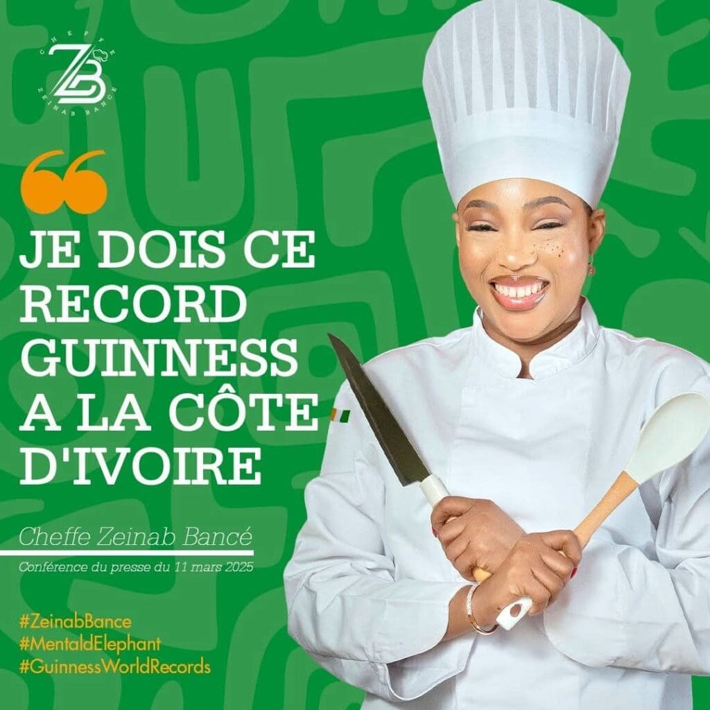 Le 11 mars dernier, la cheffe cuisinière ivoirienne Zeinab Bancé s’est exprimée lors d’une conférence de presse 