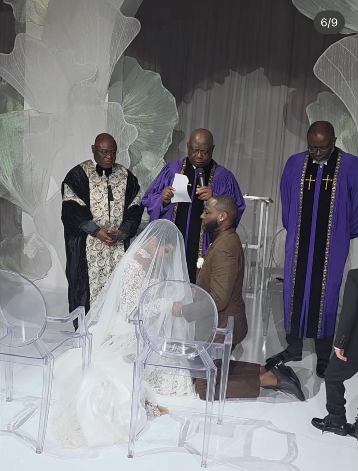 Mariage religieux Davido et Chioma à Miami