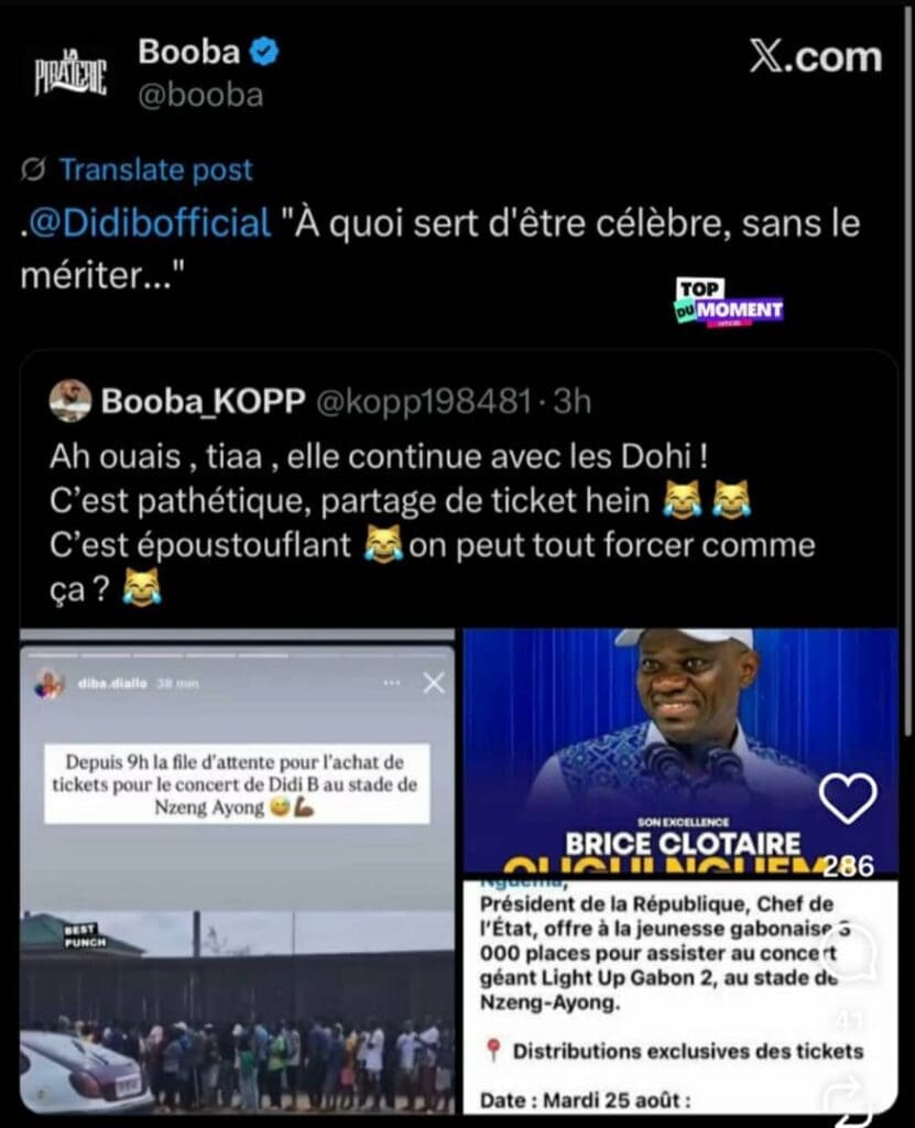 Nouvel épisode dans le clash Booba-Didi B