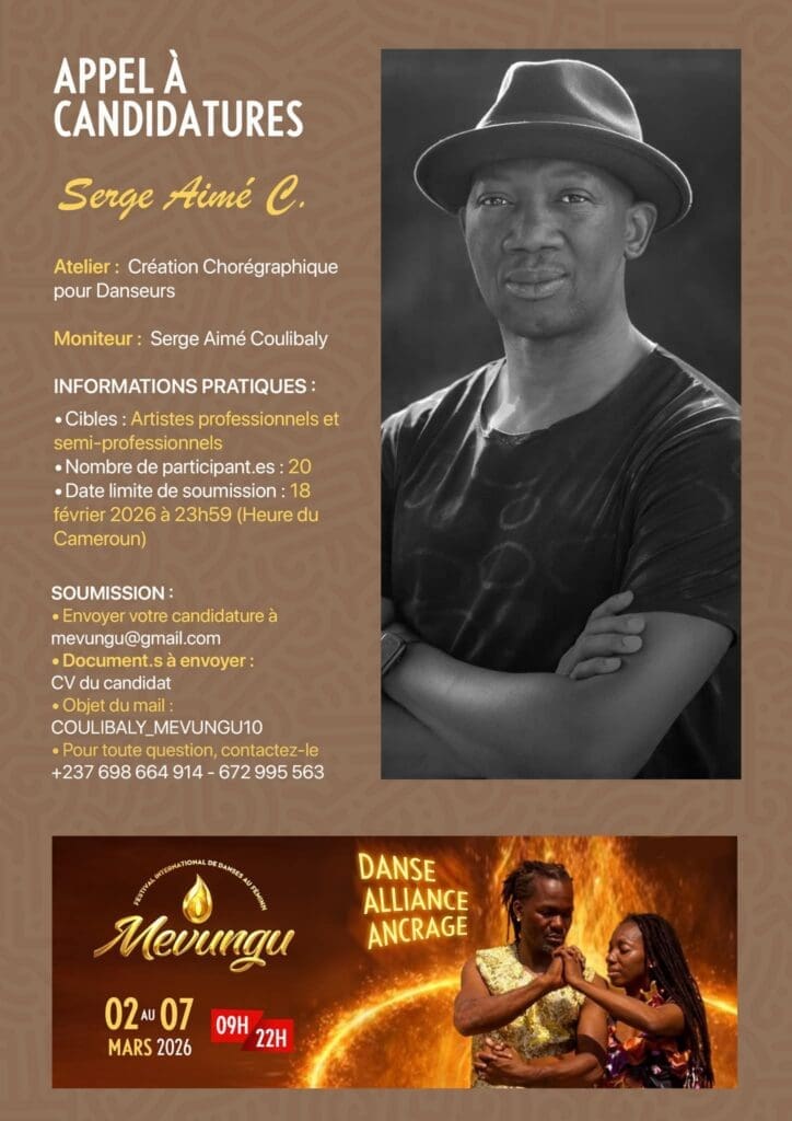 Du 2 au 7 mars 2026, Yaoundé vibrera au rythme de la 10e édition de Mevungu, le Festival International de Danse au Féminin. Une édition 