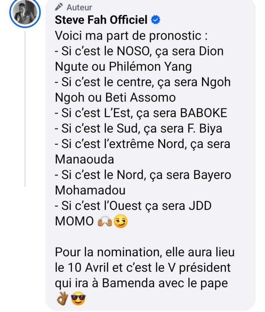 Le Parlement camerounais a adopté, le 4 avril 2026, une révision de la Constitution réintroduisant le poste de vice-président, un poste que le président de la République nommera et pourra révoquer.