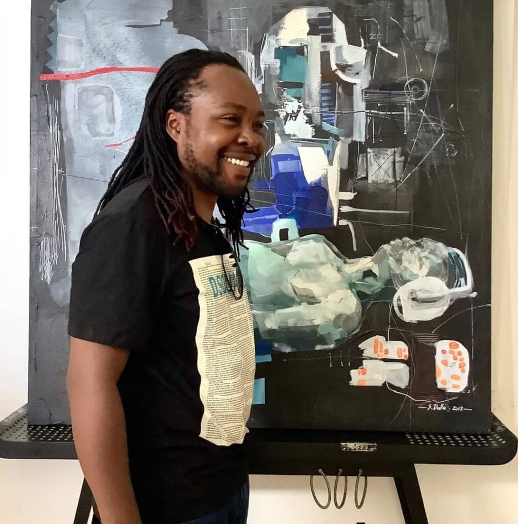 Samuel Dallé, l’artiste peintre camerounais qui redonne vie à “une écriture ancestrale” à travers ses œuvres